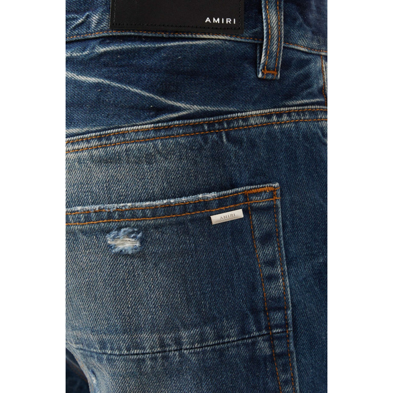 Amiri - Fractured Straight-fit Jeans in Denim