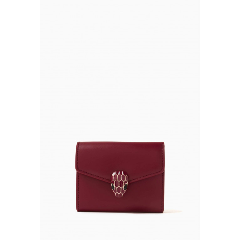 BVLGARI - Serpenti Forever Trifold Wallet in Calf Leather