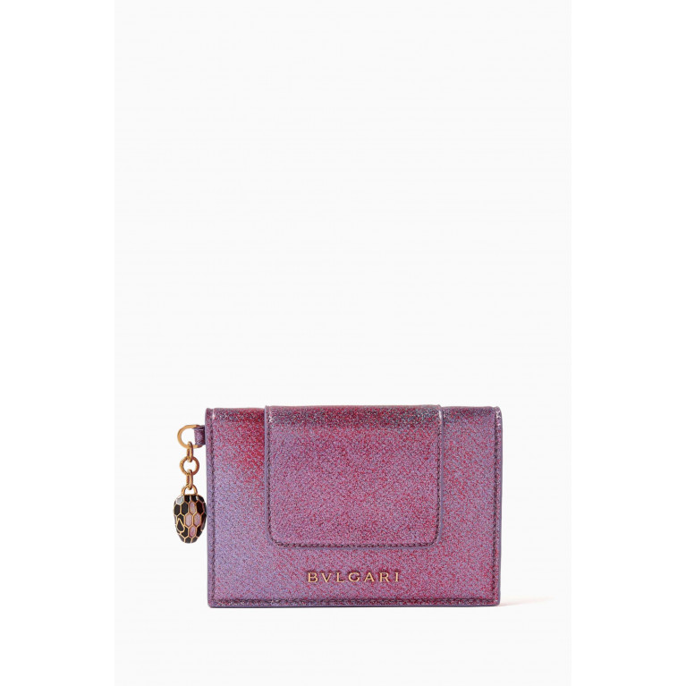 BVLGARI - Serpenti Forever Card Holder in Karung Leather