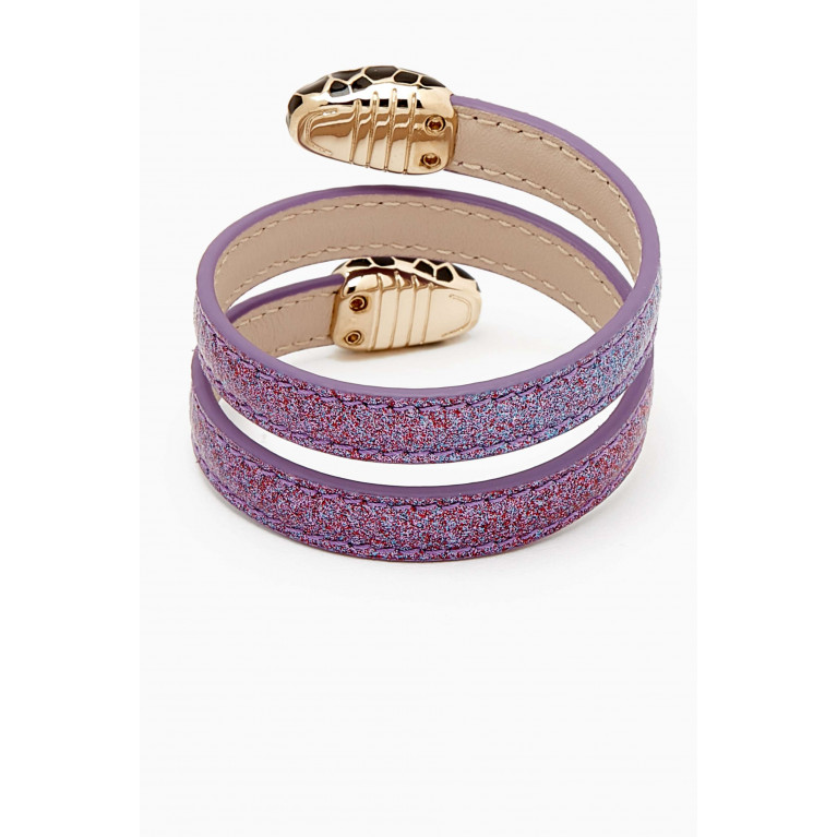 BVLGARI - Serpenti Forever Cleopatra Bracelet in Glitter Karung Leather