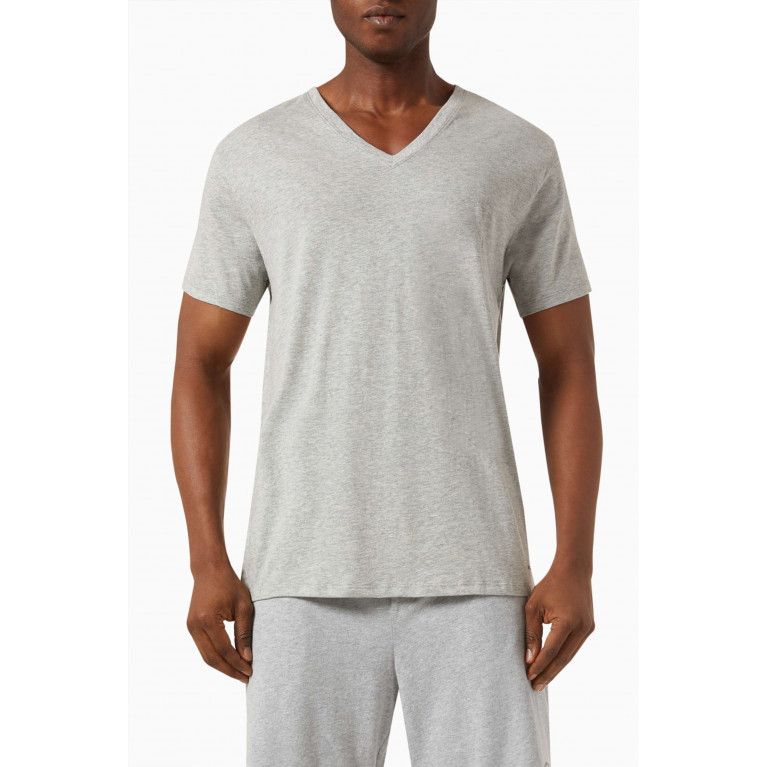 MICHAEL KORS - V-neck T-shirt in Cotton, Set of 3