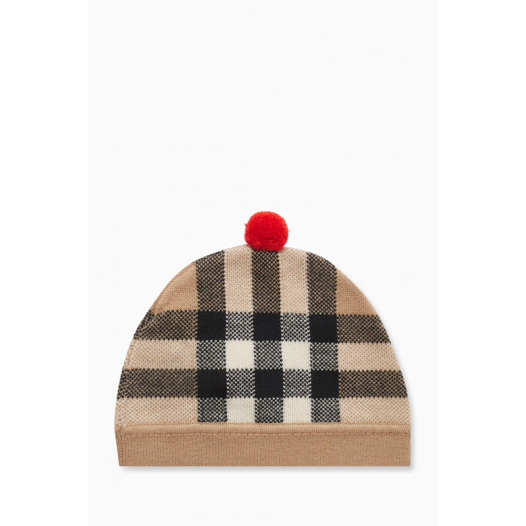 Burberry - Vintage Check-pattern Beanie in Wool-blend