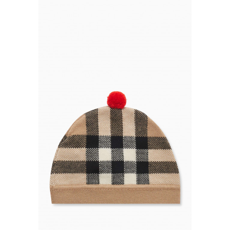 Burberry - Vintage Check-pattern Beanie in Wool-blend
