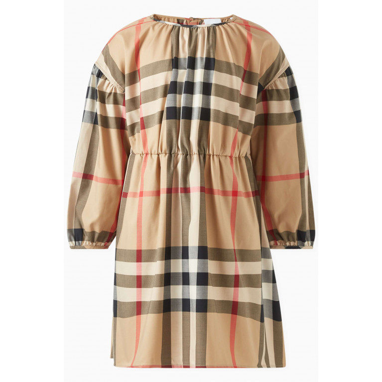 Burberry - Vintage Check-pattern Dress in Cotton