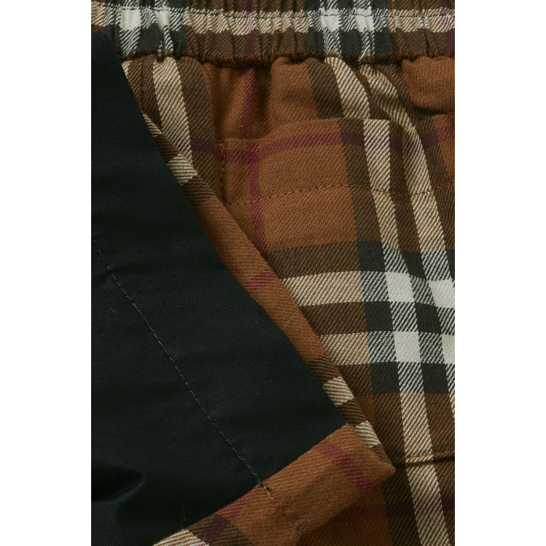 Burberry - Check-pattern Shorts in Cotton
