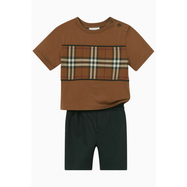 Burberry - Check-pattern Shorts in Cotton