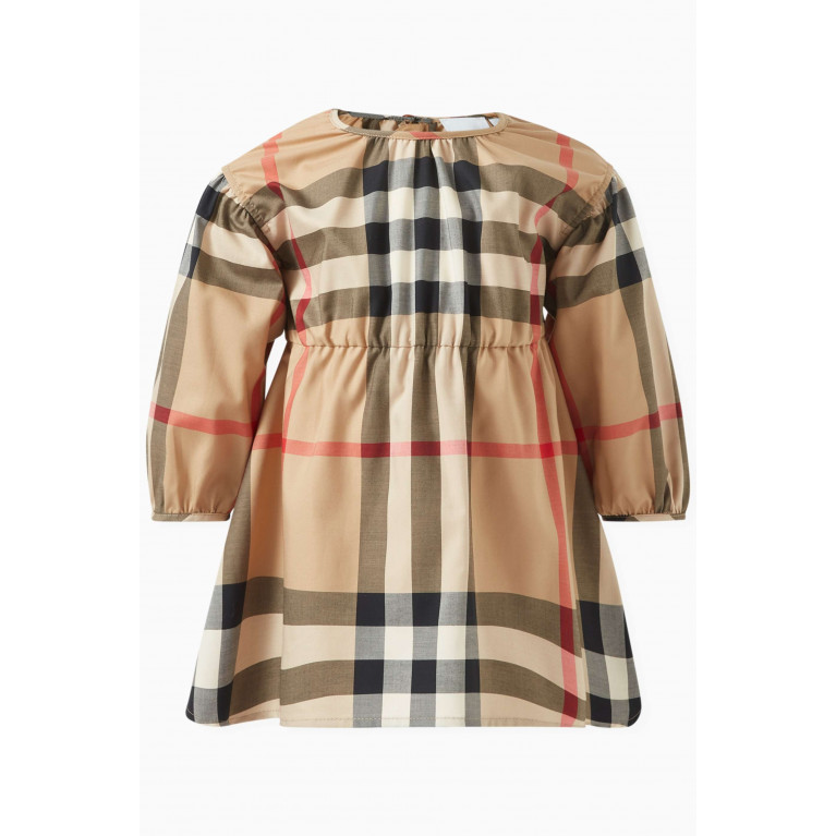 Burberry - Vintage Check-pattern Dress in Cotton