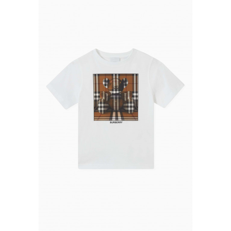 Burberry - Teddy-print T-shirt in Cotton