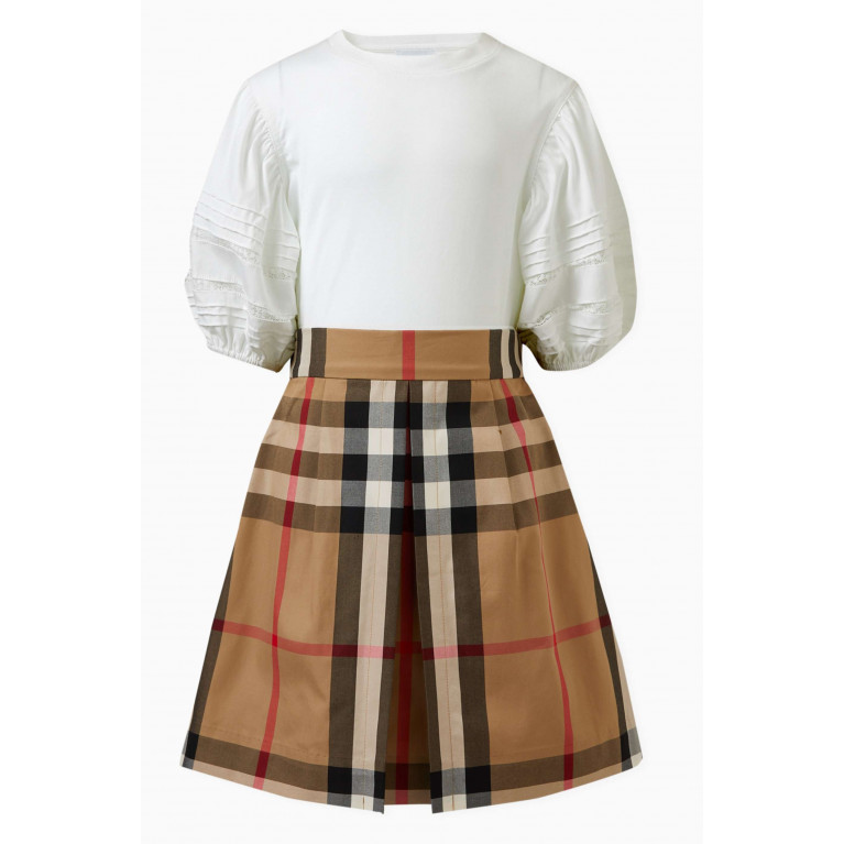 Burberry - Check Print Skirt in Cotton