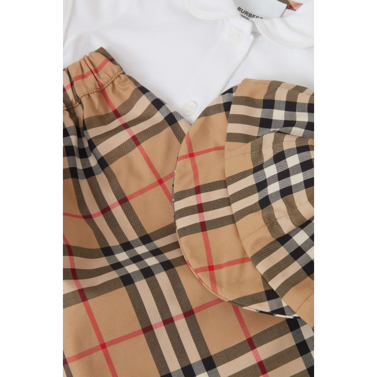 Burberry - Check Print 3-piece Gift set in Cotton