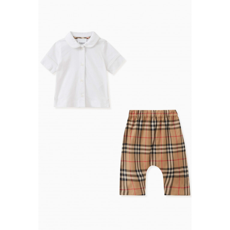 Burberry - Check Print 3-piece Gift set in Cotton