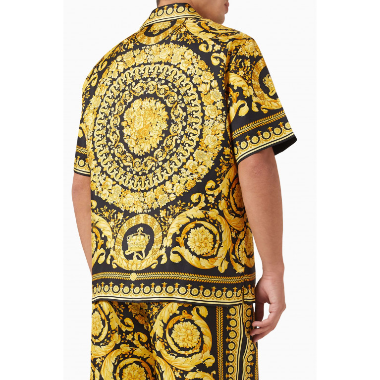 Versace - Baroque Print Shirt in Silk Multicolour