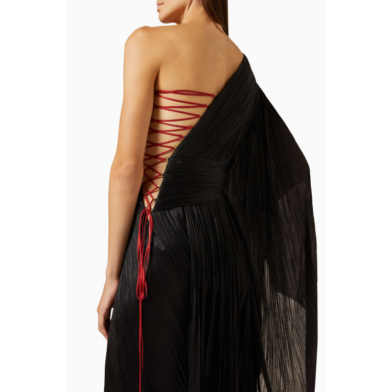 Maria Lucia Hohan - Rebeca One-shoulder Maxi Dress in Silk