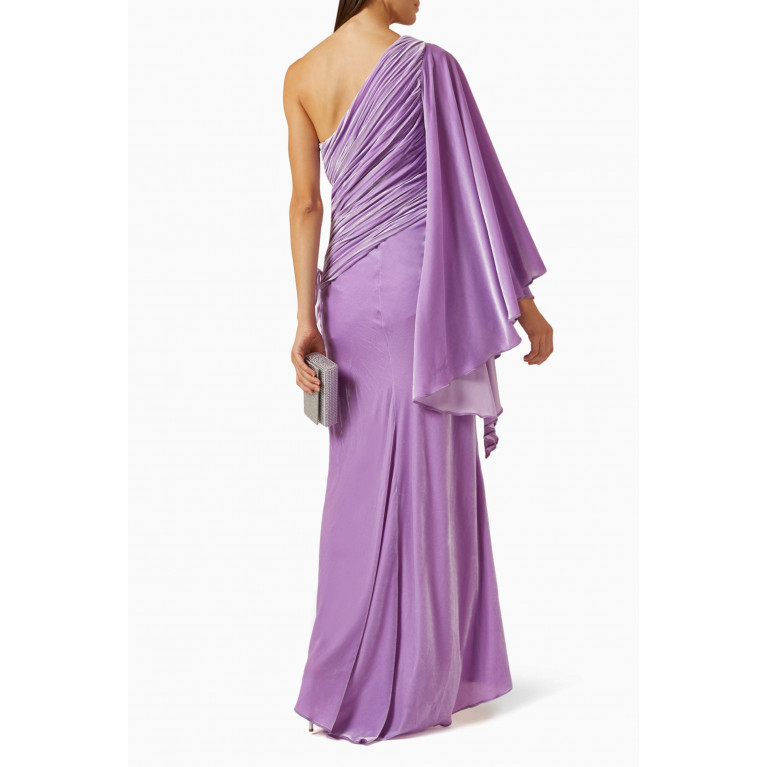 Maria Lucia Hohan - Yolanda Lace-up Gown in Velvet