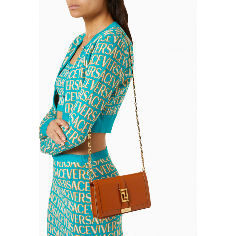 Versace - Mini Greca Goddess Bag in Smooth Leather