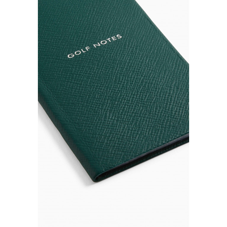 Smythson - Golf Notes Panama Notebook in Crossgrain Leather