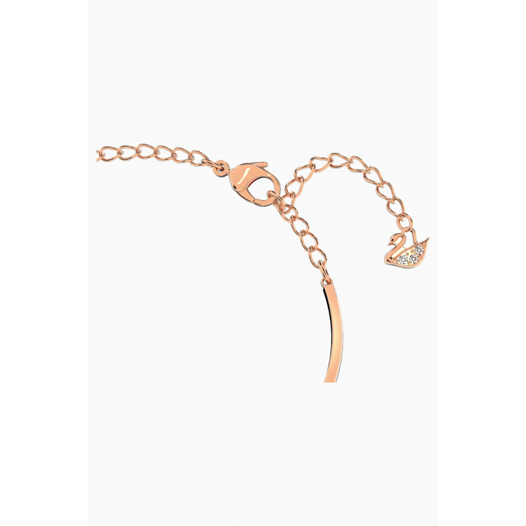 Swarovski - Infinity Heart Bangle Bracelet in n Rose Gold-plated Metal