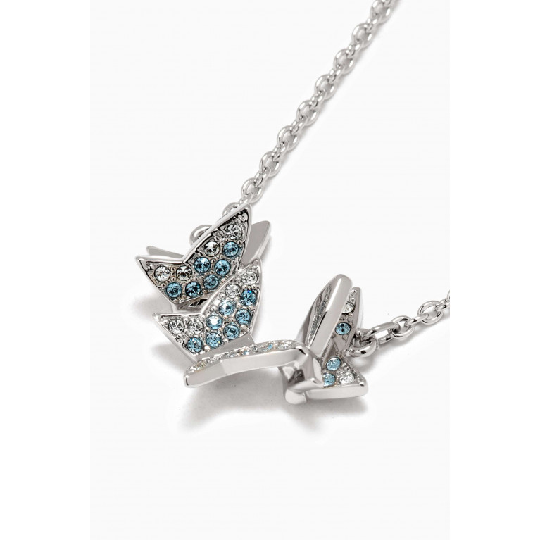 Swarovski - Lilia Butterfly Necklace in Rhodium-plated Metal