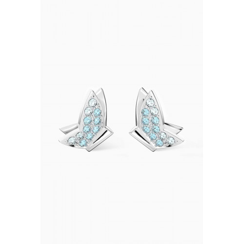 Swarovski - Lilia Butterfly Stud Earrings in Rhodium-plated Metal