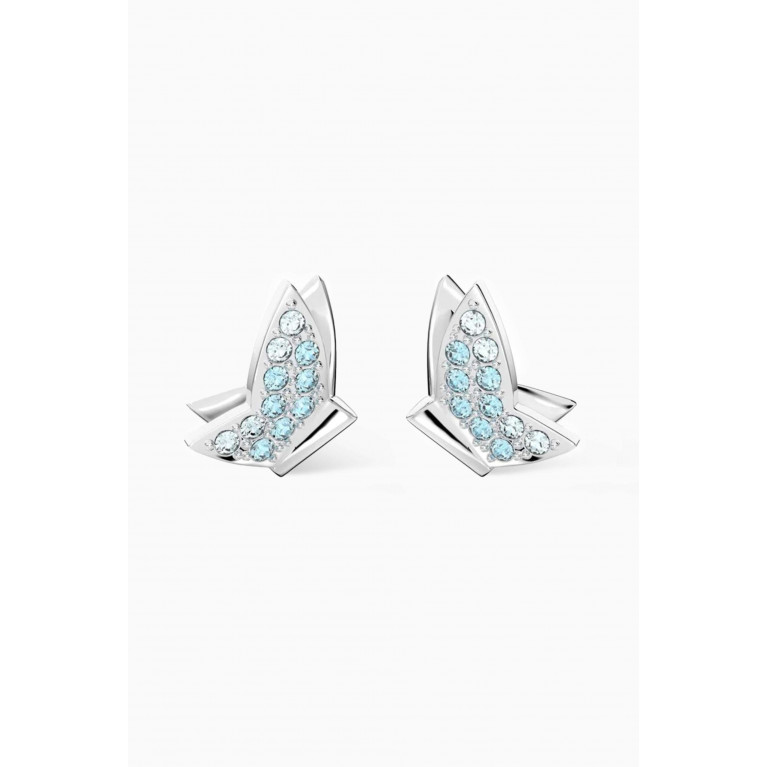 Swarovski - Lilia Butterfly Stud Earrings in Rhodium-plated Metal