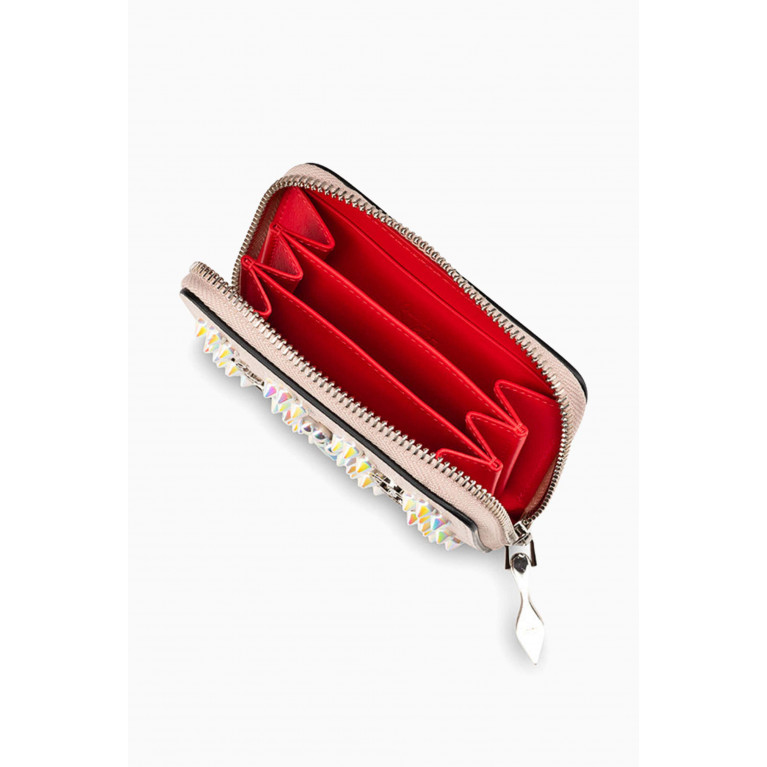 Christian Louboutin - Panettone Coin Purse in Calfskin Leather Neutral