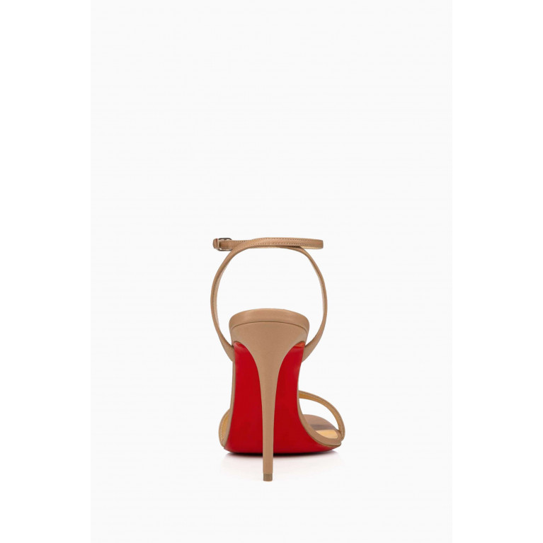 Christian Louboutin - Loubigirl 100 Sandals in Leather Neutral