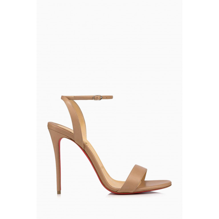 Christian Louboutin - Loubigirl 100 Sandals in Leather Neutral