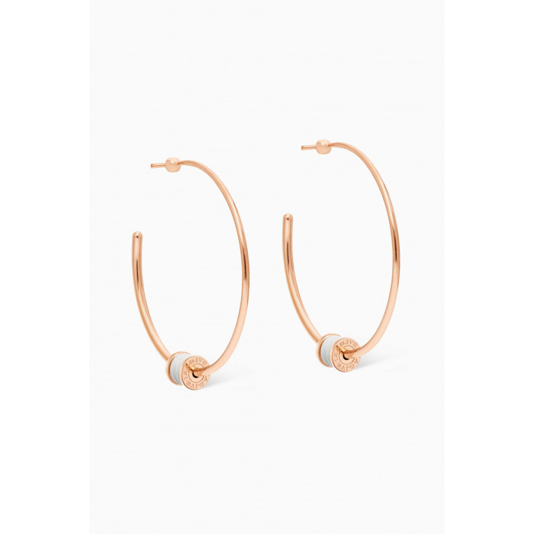 BVLGARI - B.Zero 1 Large Hoop Earrings in 18kt Rose Gold