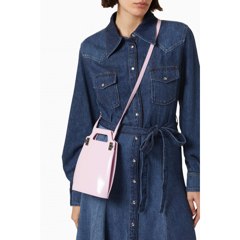 Ferragamo - Mini Wanda Top-handle Bag in Leather
