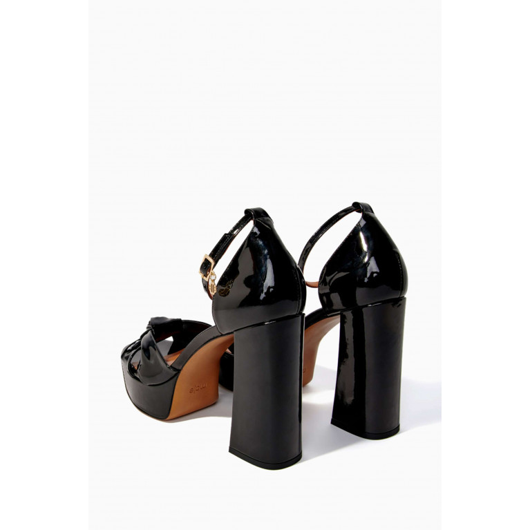 Maje - Fraknot 115 Platform Sandals in Patent Leather