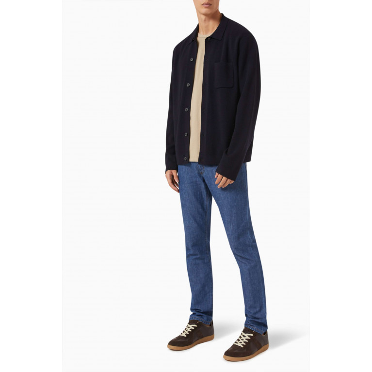 Vince - Patch-pocket Overshirt in Merino Wool