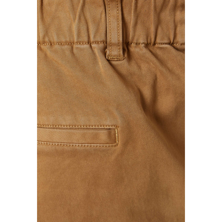 Vince - Sueded Garment-dyed Pants in Stretch Cotton-twill