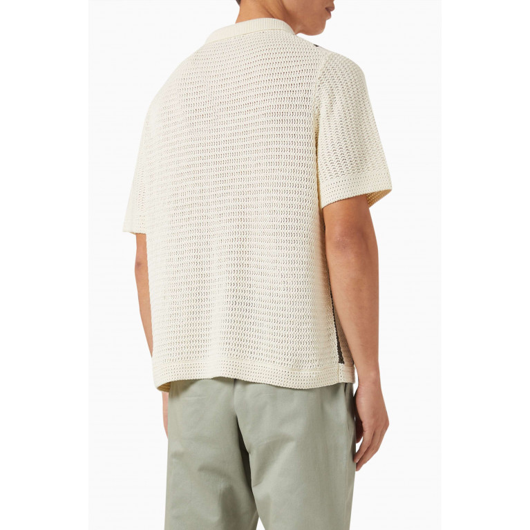 Vince - Crochet Stripe Shirt in Cotton