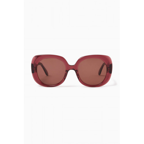 Jimmy Fairly - Rosy Oversized Sunglasses in Acetate & Stainless Steel