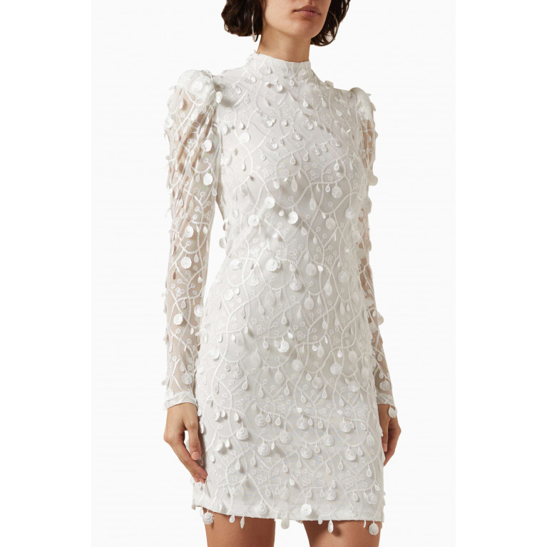 Y.A.S - Yasbeate Embroidered Mini Dress in Tulle