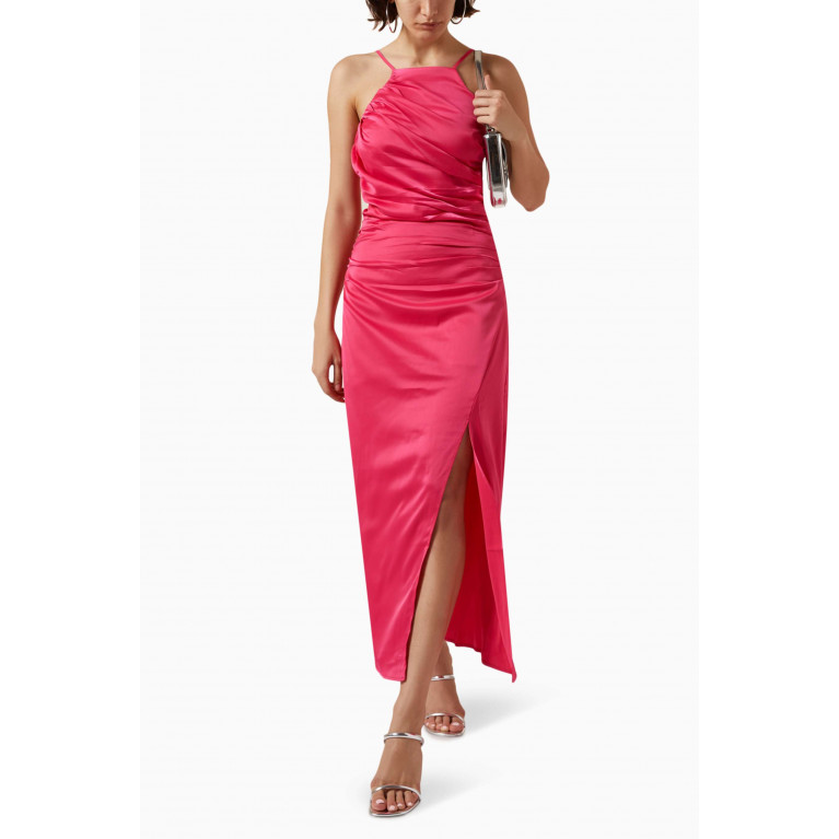 Y.A.S - Yasathena Maxi Dress in Satin Pink