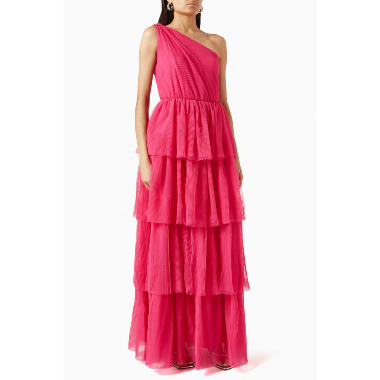 Y.A.S - Yasjula Tiered Maxi Dress Pink