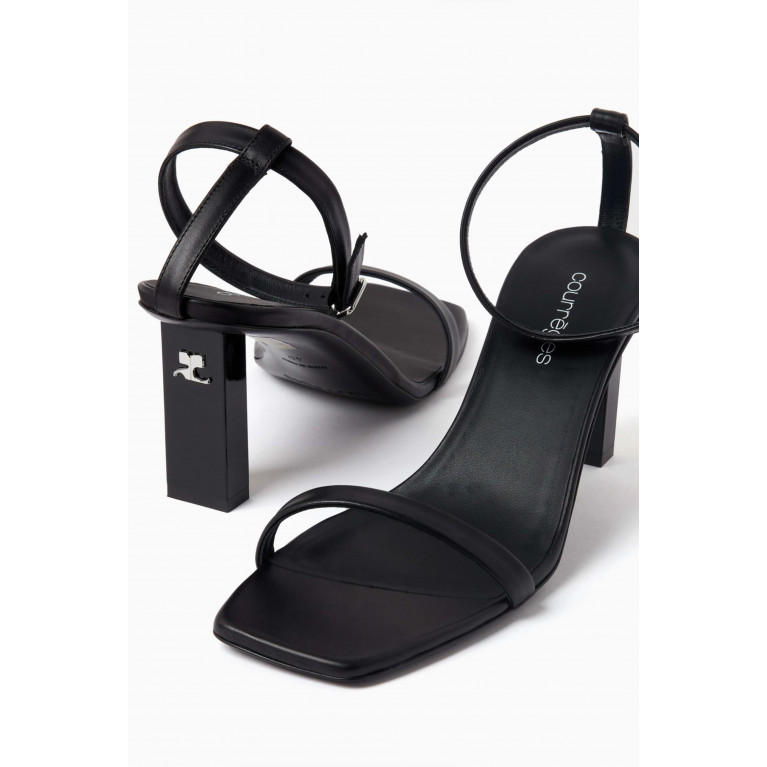 Courreges - AC Charm Sandals in Leather