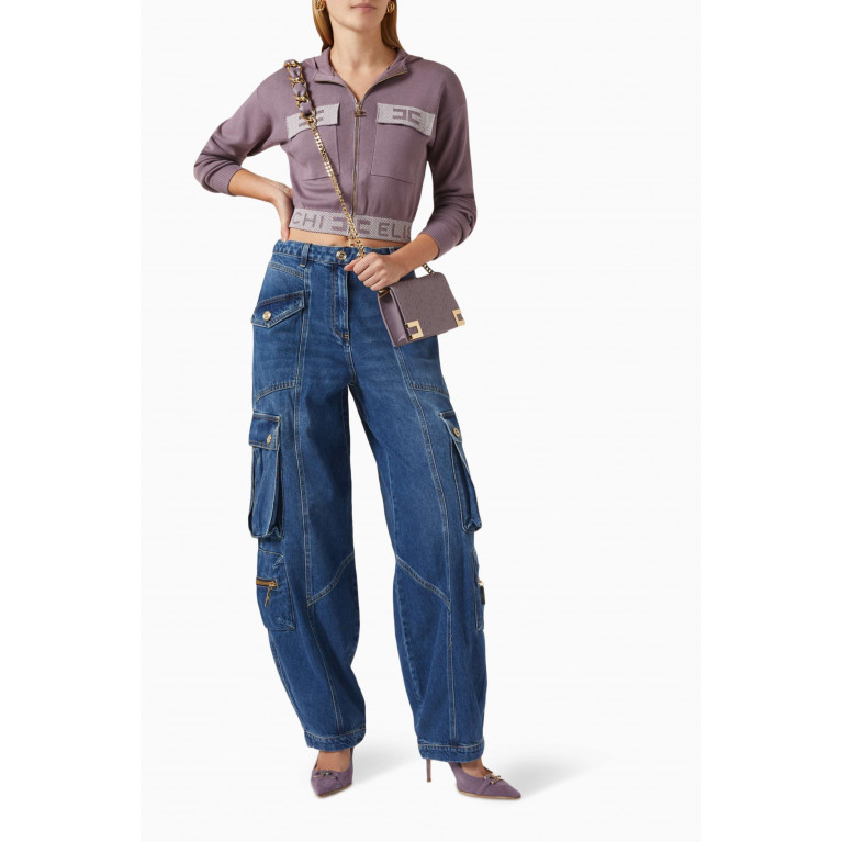 Elisabetta Franchi - Low-rise Cargo Jeans