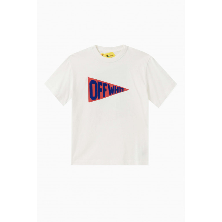 Off-White - Flags Logo-print T-shirt in Cotton-jersey