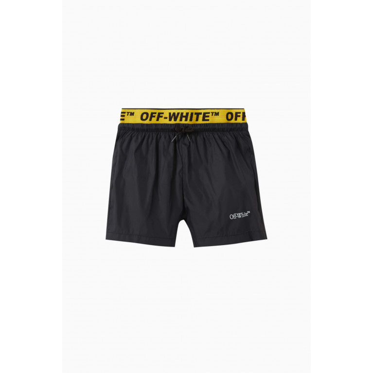 Off-White - Logo-tape Swim Shorts