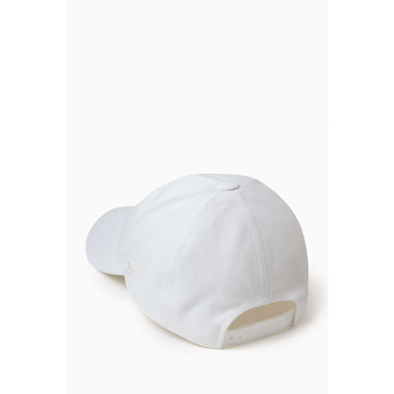 Courreges - Logo Baseball Cap in Cotton-canvas White