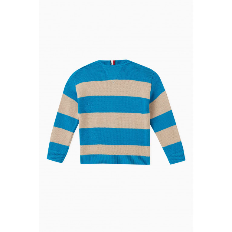 Tommy Hilfiger - Block Stripe Sweater in Organic Cotton-blend