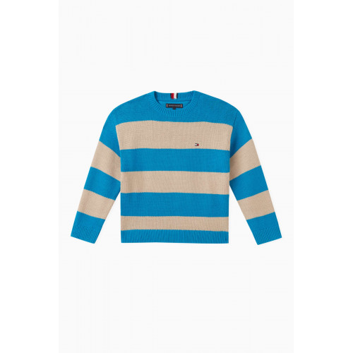 Tommy Hilfiger - Block Stripe Sweater in Organic Cotton-blend