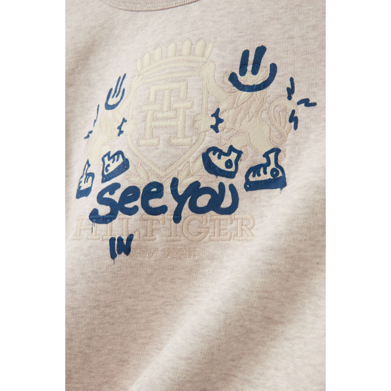 Tommy Hilfiger - Graphic Logo Oversized Sweatshirt in Cotton-fleece