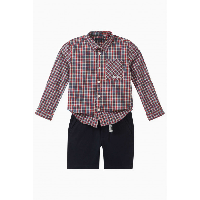 Tommy Hilfiger - Checked Shirt in Stretch-cotton