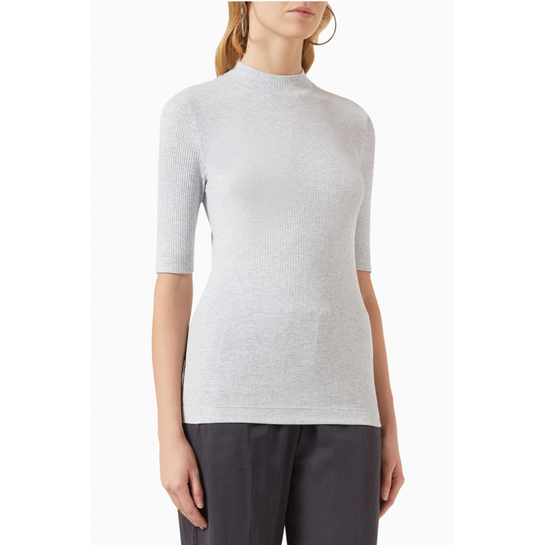 Brunello Cucinelli - Ribbed Top in Jersey