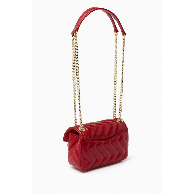 Sandro - Yza Shoulder Bag in Quilted Leather Red