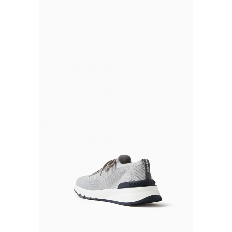 Brunello Cucinelli - Low Top Sneakers in Knit Mesh