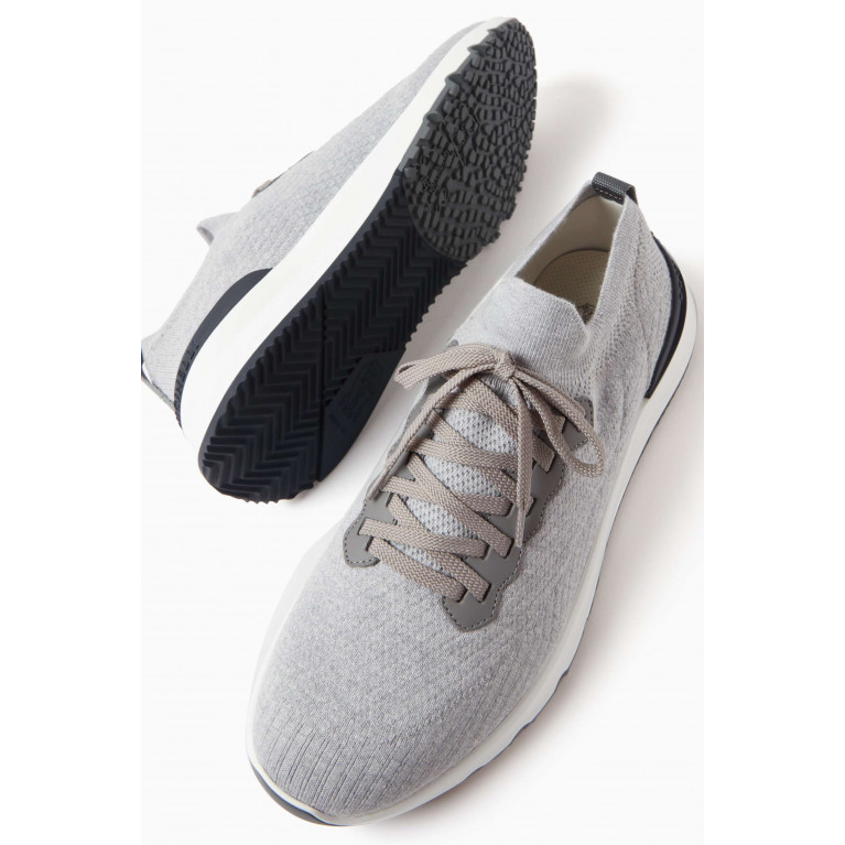 Brunello Cucinelli - Low Top Sneakers in Knit Mesh